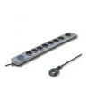 Qoltec Listwa antyprzepięciowa Quick Switch | 8 gniazd | szara |  1,8m - nr 2