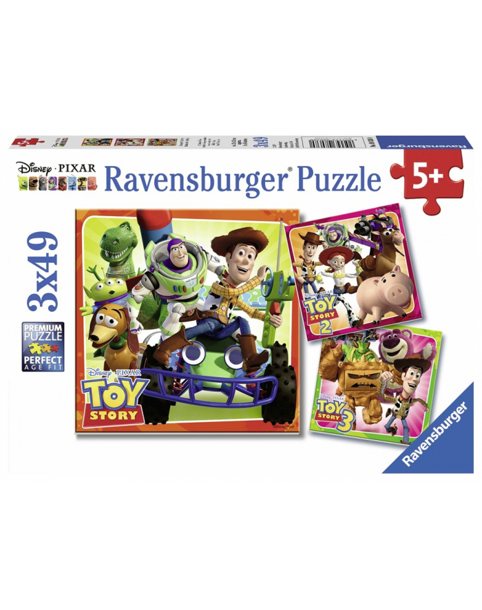 Puzzle 3x49el Toy Story historia 080380 RAVENSBURGER główny