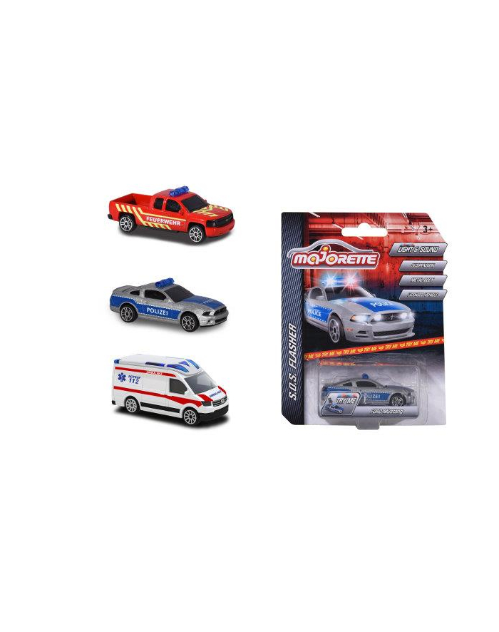 Majorette Pojazdy SOS ze światłem i dźwiękiem główny