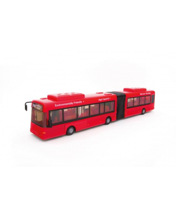 Autobus miejski przegubowy 1:48 czerwony TEAMA