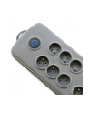 Qoltec Listwa antyprzepięciowa Quick Switch | 8 gniazd | szary | 2.5m - nr 2