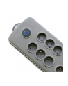 Qoltec Listwa antyprzepięciowa Quick Switch | 8 gniazd | szary | 2.5m - nr 5