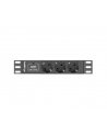 lanberg Listwa zasilająca Rack PDU 10 1U 3x Schuko 2m 16A czarna - nr 2