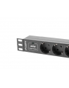 lanberg Listwa zasilająca Rack PDU 10 1U 3x Schuko 2m 16A czarna - nr 3