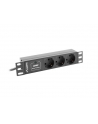 lanberg Listwa zasilająca Rack PDU 10 1U 3x Schuko 2m 16A czarna - nr 8