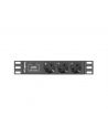 lanberg Listwa zasilająca Rack PDU 10 1U 3x Schuko 2m 10A czarna C14 - nr 10