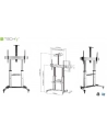 techly Stojak mobilny do dużych TV LCD/LED 60-100 cali 100kg VESA 2 półki - nr 7