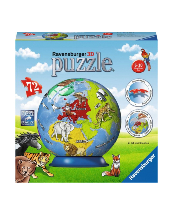 Puzzle 3D 72el Globus 118403 RAVENSBURGER