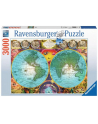 Puzzle 3000el Zabytkowa mapa Świata 170746 RAVENSBURGER - nr 1