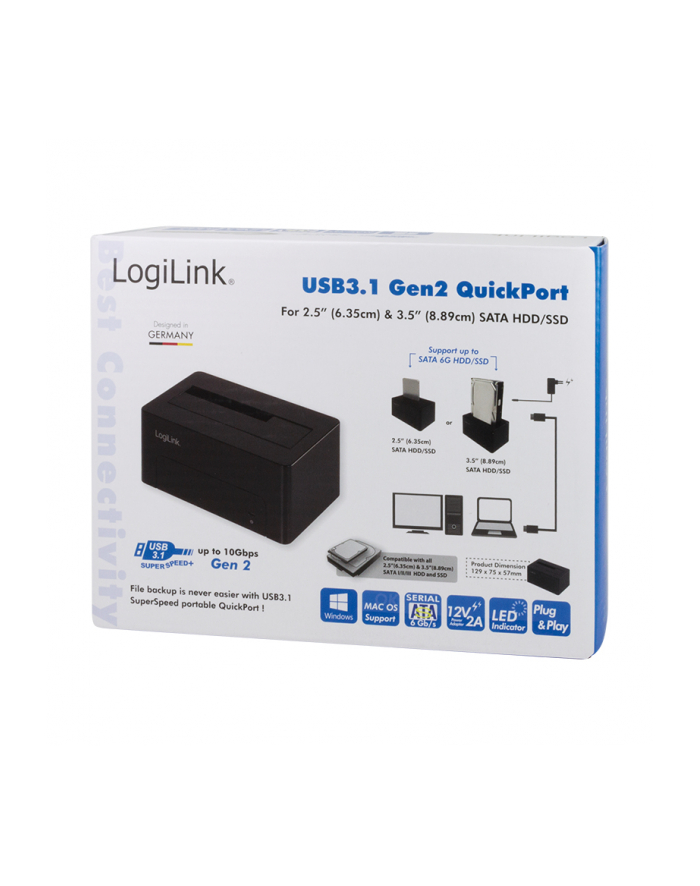 logilink Stacja dokująca USB3.0 dla 2.5/3.5 SATA HDD/SDD główny