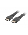 lanberg Kabel HDMI-HDMI M/M v2.0 0.5m czarny płaski - nr 1