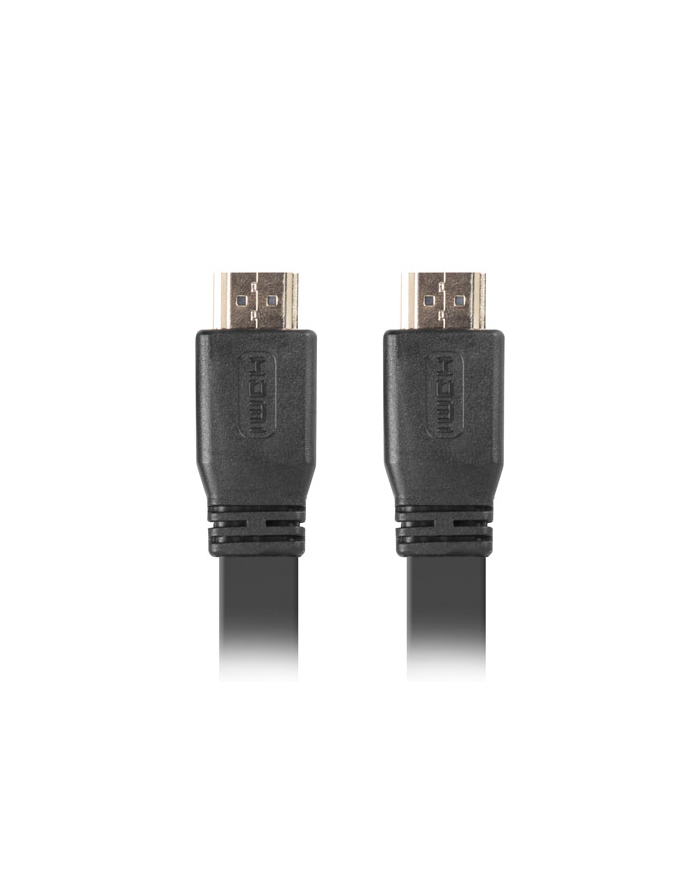 lanberg Kabel HDMI-HDMI M/M v2.0 1m czarny płaski główny