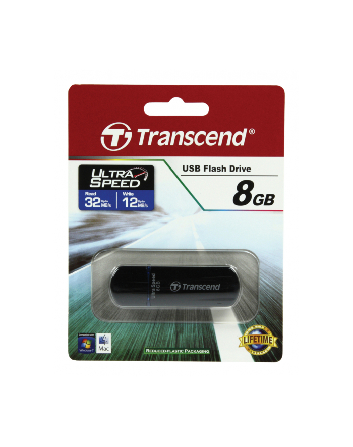 transcend Pendrive JETFLASH 600  8GB USB2.0 czarny główny