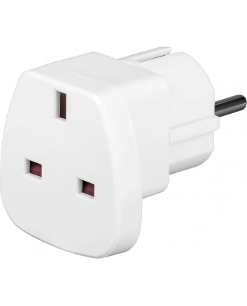 techly Adapter wtyku zasilania UK/EU 13A, UK/BS -CEE 7/7 biały