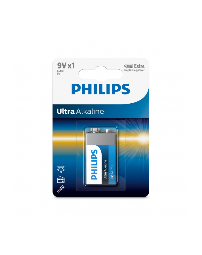 philips Bateria Ultra Alkaline 9V 1szt. blister główny