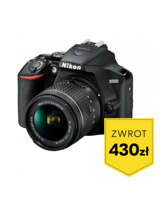 Aparat Nikon D3500 + AF-P 18-55 VR główny