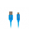 lanberg Kabel Premium USB micro BM - AM 2.0 1m niebieski QC 3.0 - nr 11