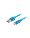 lanberg Kabel Premium USB CM - AM 2.0 0.5m niebieski 5A - nr 9