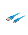 lanberg Kabel Premium USB CM - AM 2.0 0.5m niebieski 5A - nr 1