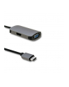 qoltec Adapter USB typ C męski/ HDMI żeński/ VGA żeński - nr 1