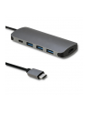 qoltec Adapter USB typ C męski/ 3x USB 3.0 żeński/ USB typ C żeński /  HDMI żeński - nr 1