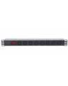 intellinet Listwa zasilająca rack 19 1U 110V-250V/10A 8 gniazd C13 kabel 2m - nr 4
