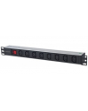 intellinet Listwa zasilająca rack 19 1U 110V-250V/10A 8 gniazd C13 kabel 2m - nr 6