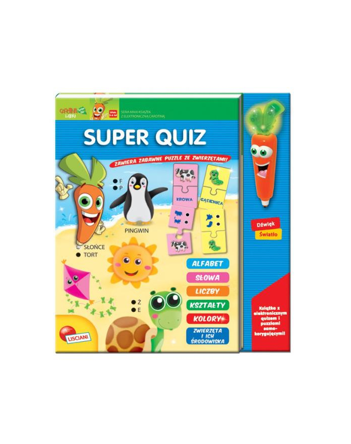 lisciani giochi Książ. Książeczki Carotiny Super quiz 78298 główny