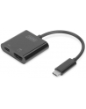 digitus Adapter graficzny HDMI 4K 60Hz UHD na USB 3.1 Typ C, Power Delivery z audio, czarny, aluminiowy - nr 4
