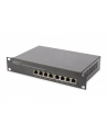 digitus Switch niezarządzalny Gigabit 10 cali Rack 8-portów, 8x10/100/1000Mbps PoE+ af/at 96W - nr 1
