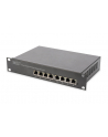 digitus Switch niezarządzalny Gigabit 10 cali Rack 8-portów, 8x10/100/1000Mbps PoE+ af/at 96W - nr 6