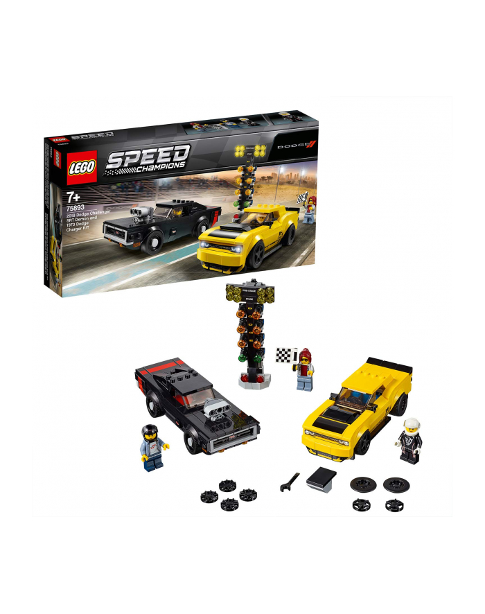 LEGO 75893 SPEED CHAMPIONS 2018 Dodge Challenger SRT Demon oraz 1970 Dodge Charger R/T p.3 główny