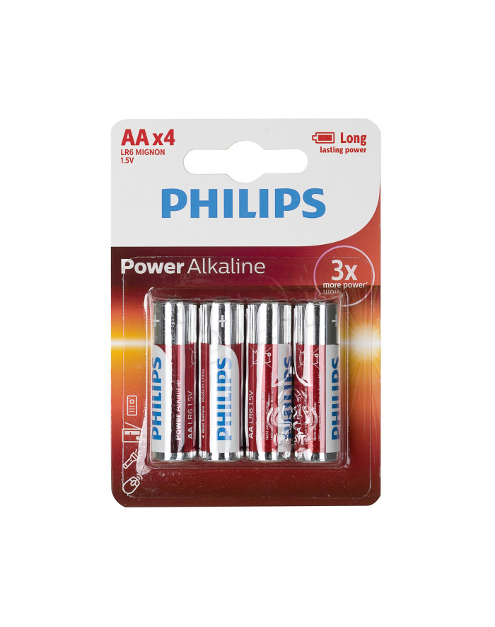 philips Akumulatory Power Alkaline AA 4szt. blister główny