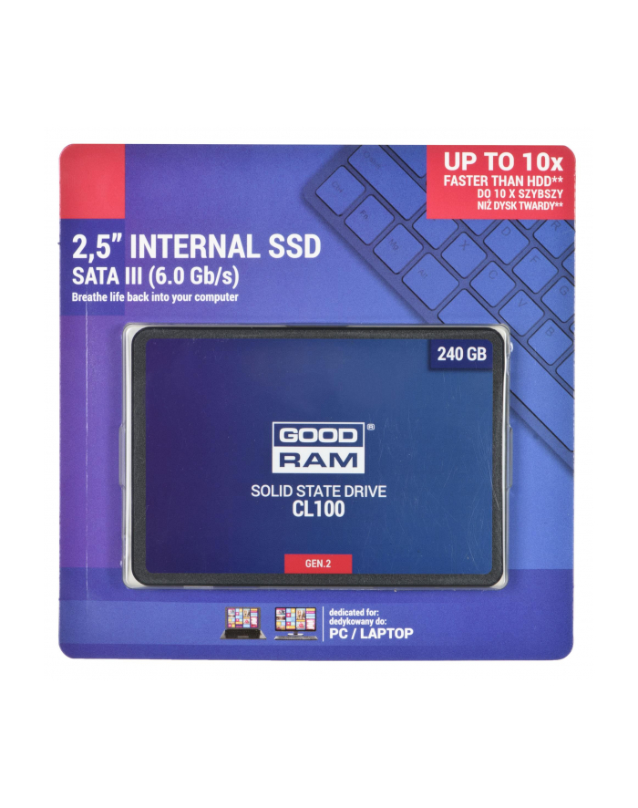 goodram Dysk SSD CL100 G2 240GB  SATA3 2,5 główny