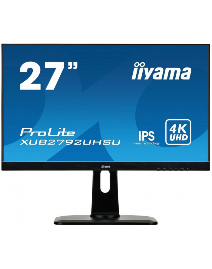 iiyama Monitor 27 cali XUB2792UHSU-B1 4K,IPS,USB,DP,HDMI,PIP główny