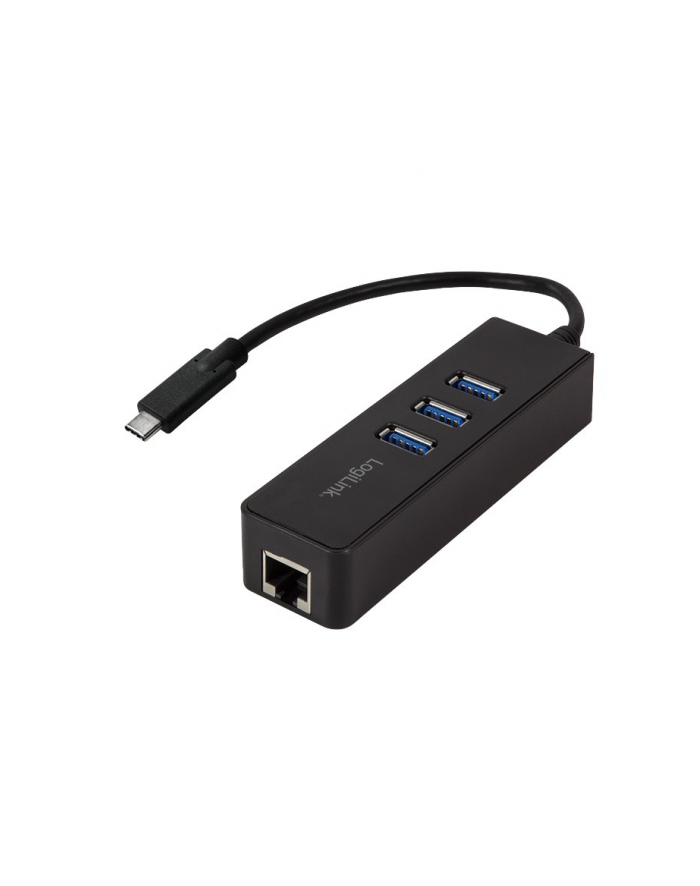 logilink Adapter Gigabit Ethernet do USB 3.0 z hubem USB główny