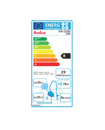 amica Odkurzacz workowy ORA VM1032