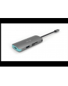 i-tec USB-C Metal Nano Stacja Dokująca 1x HDMI 4K Ultra HD 3840 x 2016 @ 30Hz 1x czytnik SD 1x  czytnik micro SD 3x USB 3.0 1x USB-C Power D - nr 17