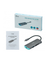 i-tec USB-C Metal Nano Stacja Dokująca 1x HDMI 4K Ultra HD 3840 x 2016 @ 30Hz 1x czytnik SD 1x  czytnik micro SD 3x USB 3.0 1x USB-C Power D - nr 36