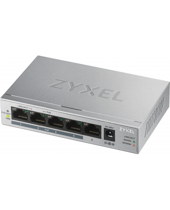 zyxel Przełącznik GS1005-HP 5 Port Gigabit PoE+ unmanaged desktop 60W