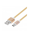 !TB Kabel USB-USB C 1.5m zloty sznurek - nr 1
