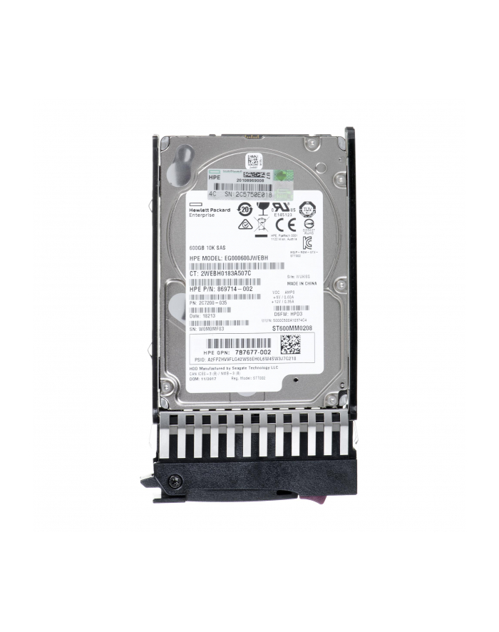 HPE MSA 600GB 12G SAS 10K 2.5in ENT HDD [J9F46A] główny