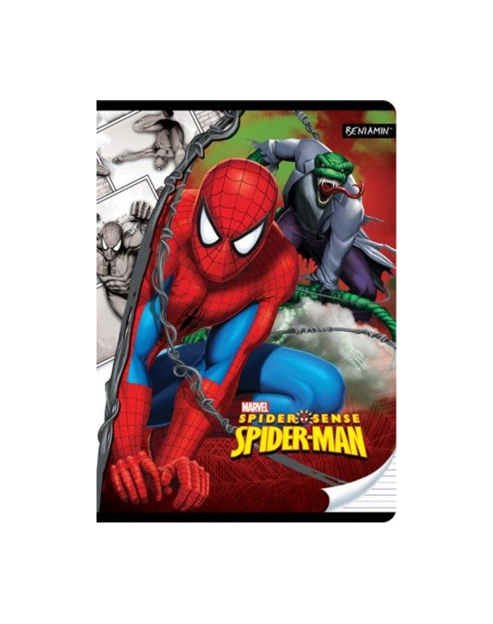 beniamin Zeszyt 16k 3linie Spider Man imiennik+plan p5 główny