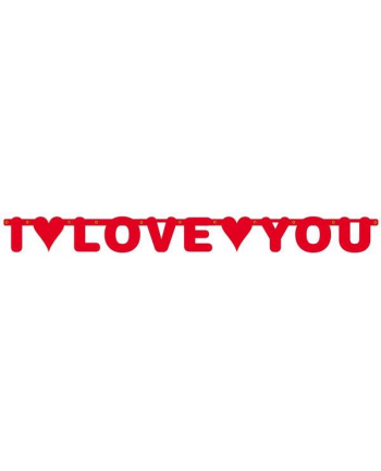 riethmueller Łańcuch baner I Love You 2m 13cm