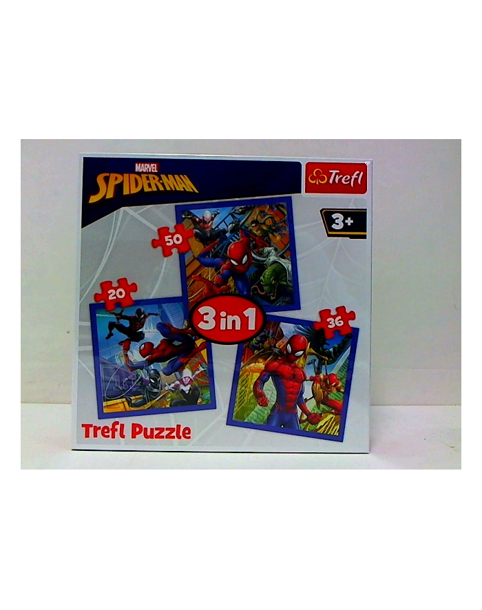 Puzzle 3w1 Pajęcza siła Spiderman 34841 TREFL główny