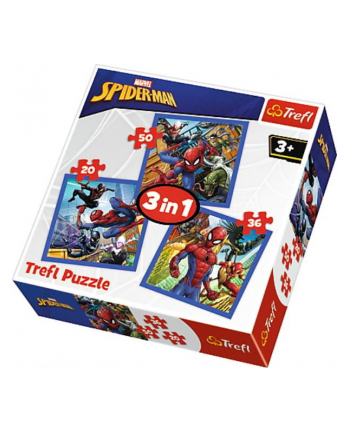 Puzzle 3w1 Pajęcza siła Spiderman 34841 TREFL