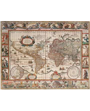 ravensburger Puzzle 2000el Mapa świata 166336