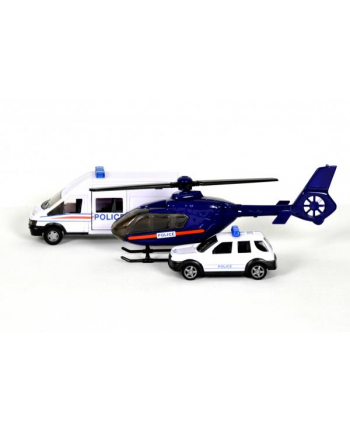 Pojazdy ratunkowe Helikopter + pojazdy 1:48 biały 22412 TEAMA