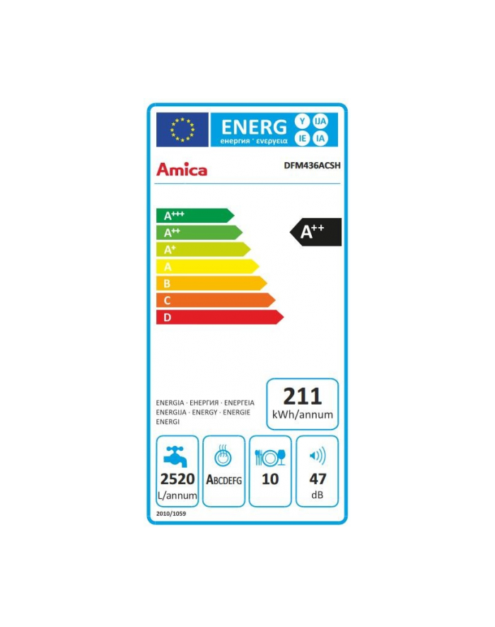 amica Zmywarka DFM436ACSH główny