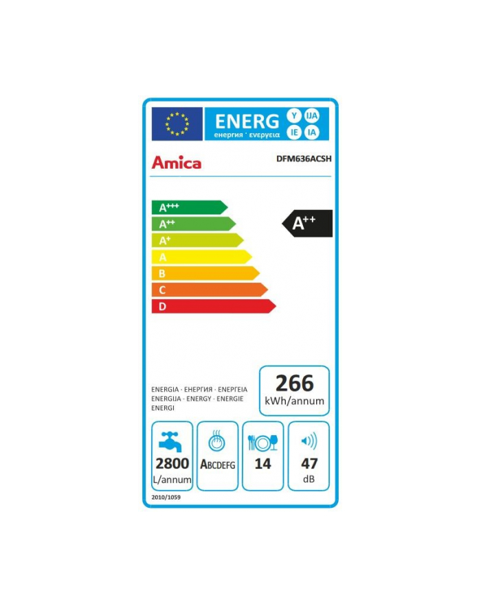 amica Zmywarka DFM636ACSH główny